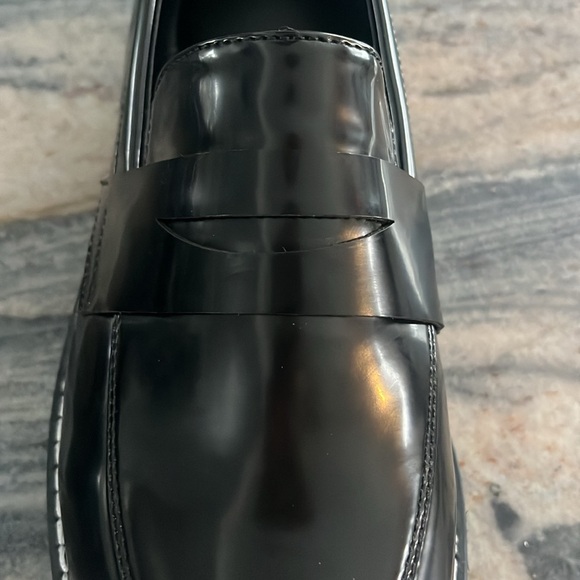 JustFab NWOT Black Penny Loafers - Picture 3 of 4